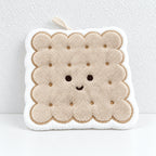 CouldNook Dessert Hand Towel - Smiling Cookie Biscuit and Pudding