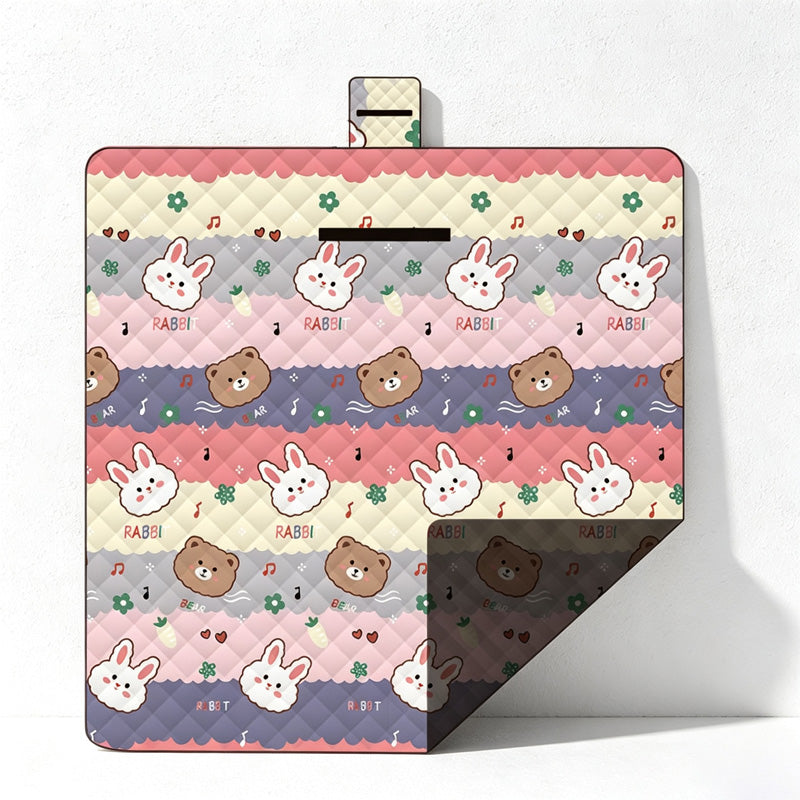 CouldNook Illustrated Game Picnic Mat - Foldable Family Design