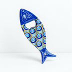 CouldNook Fish Bottle Opener Magnet - Patterned Metal Detail