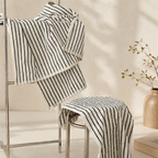 CouldNook Cotton Striped Towel - Coordinated Face and Bath Sizes