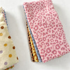 CouldNook Printed Coral Fleece Towel - Polka and Animal Patterns