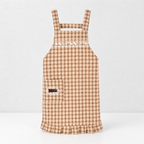 CouldNook Gingham Cross-Back Apron - Four Ruffled Colors Collection
