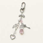 CouldNook Angel and Key Beaded Charm - Loop Cord Attachment