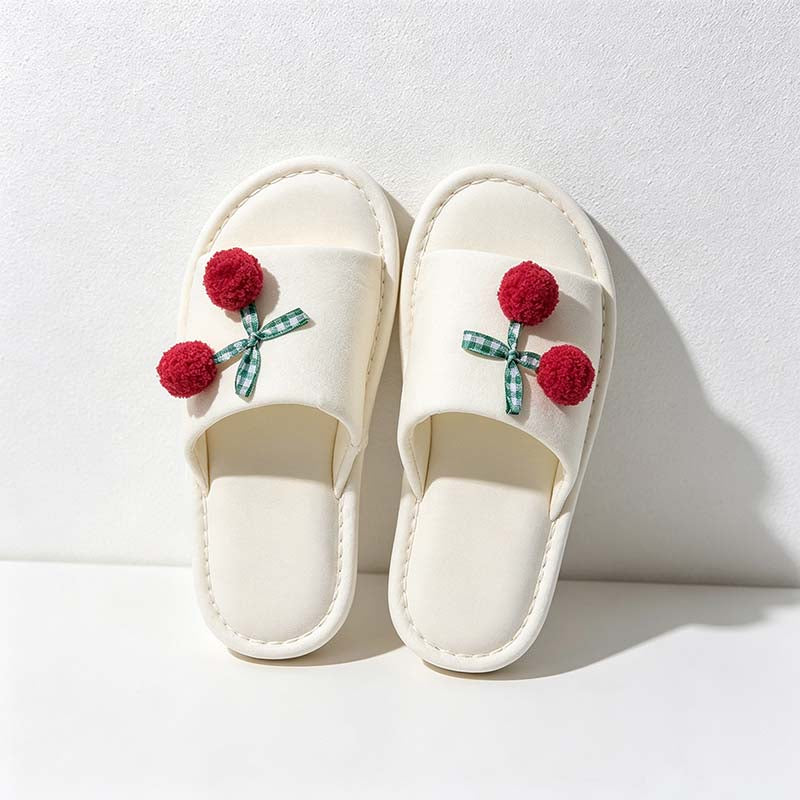 CouldNook Bow Slide Slippers - Five Soft and Rich Colors
