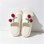 CouldNook Bow Slide Slippers - Five Soft and Rich Colors