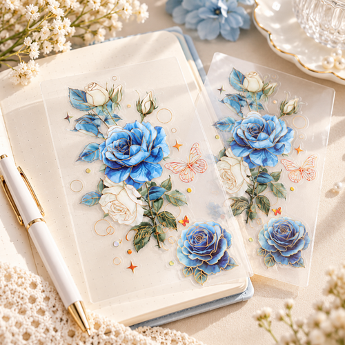 Botanical Stickers - Floral Sprigs Leaves and Rose Designs