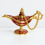 CouldNook Genie Lamp Ornament - Ornate Scrollwork And Curved Spout