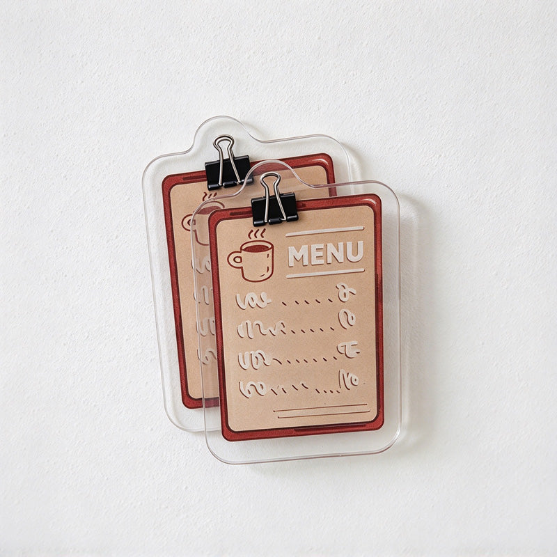CouldNook Coffee Memo Clip - Takeaway Cups And Cafe Menu Designs