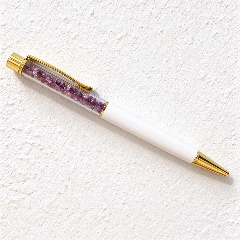 CouldNook Chip Filled Ballpoint Pen - Clear Chamber And Contrasting Barrel