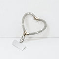 CouldNook Heart Rhinestone Phone Wrist Strap - Metal Tether