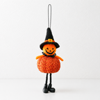 CouldNook Halloween Pumpkin-Body Doll Ornament - Sparkling Round Silhouette