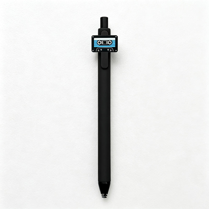 CouldNook Music-Themed Ballpoint Pen - Push-Button Top and Slender Barrel