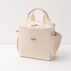 CouldNook Ribbed Lunch Tote - Wide Side Pocket Storage