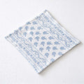 CouldNook Square Fabric Placemat - Crinkled Texture and Printed Floral Designs