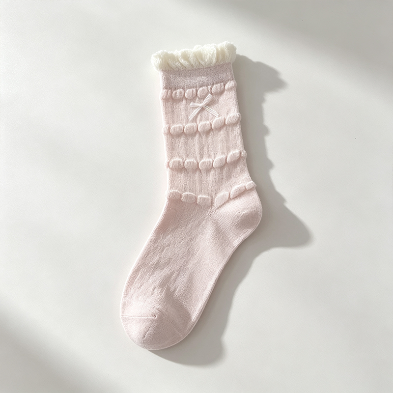CouldNook Decorative Motif Crew Socks - Boutique Drawer Accent