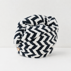 CouldNook Striped Hair Drying Wrap - Button Fastening and Chevron Options