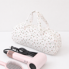CouldNook Hair Tool Storage Bag - Quilted Long Case and Handles