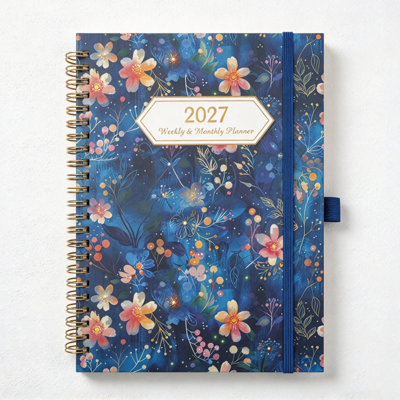 CouldNook Weekly Planner - Spiral Binding and Tabbed Monthly Calendar Pages