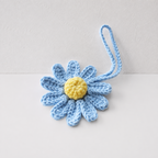 CouldNook Yarn Daisy Bag Charm - Long Loop Attachment