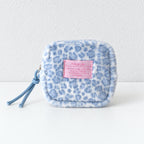 CouldNook Leopard Print Cosmetic Pouch - Plush Body and Cord Pull