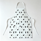 CouldNook Cat Print Apron - Playful Pocket Kitchen Cover
