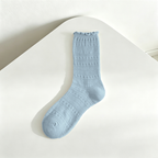 CouldNook Cozy Lace Trim Crew Socks - Everyday Footwear Accent