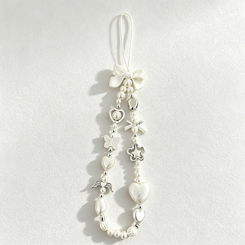 CouldNook Angel Heart Beaded Phone Strap - Phone-Case Connector Hardware
