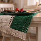 CouldNook Woven Placemat - Textured Patterns and Short Fringed Ends