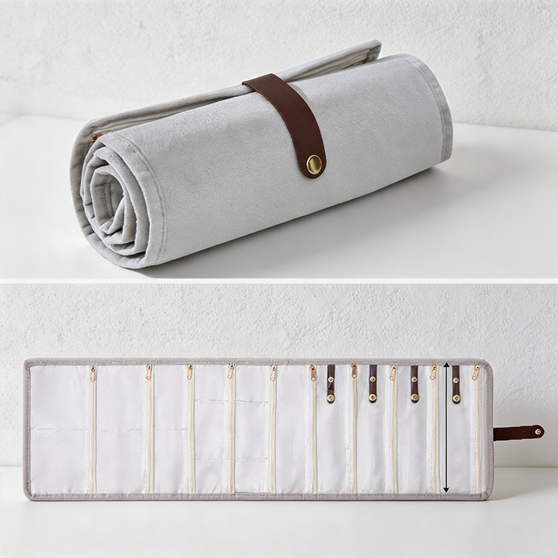 CouldNook Roll Up Jewelry Organizer Bag - Useful Tabletop Accent