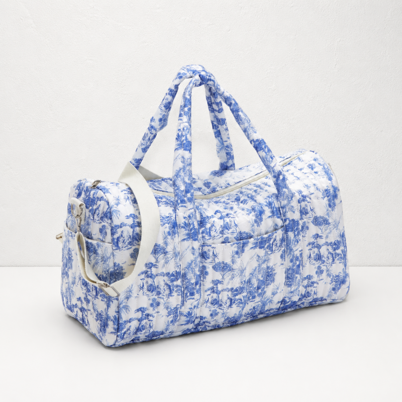 CouldNook Floral Diaper Travel Bag - Shoulder Strap and Pouch