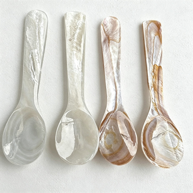 CouldNook Shell Condiment Spoon - Distinctive Decorative Profile Table Setting