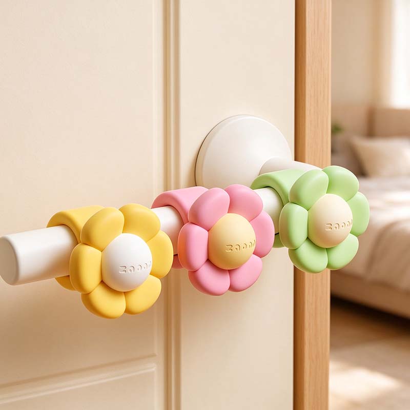 CouldNook Flower Door Handle Bumper - Flexible Ring