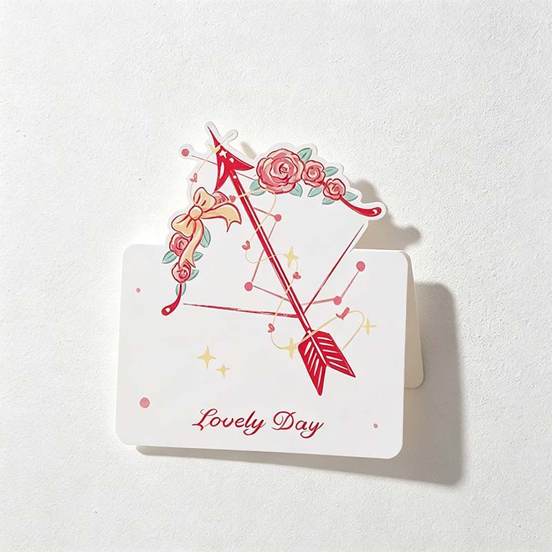 CouldNook Floral Greeting Card - Romantic Motifs In Soft Illustrated Colors