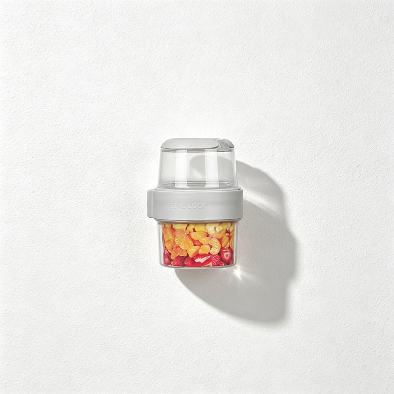 CouldNook Salad Cup - Separate Stacked Compartments and Clear Upper Container