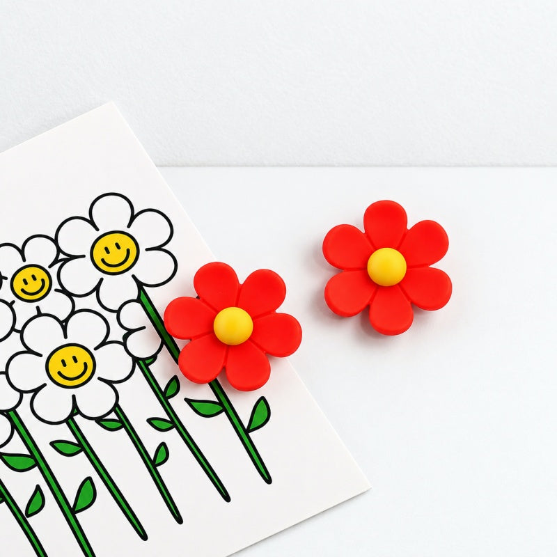 CouldNook Six Petal Flower Magnet - Ten Color Options