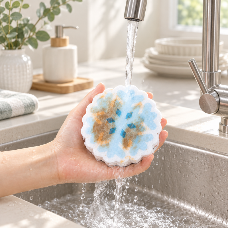 Christmas Dishwashing Sponges in Four Festive Shapes