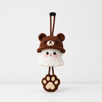 CouldNook Hat-Wearing Yarn Ghost Ornament - Dangling Themed Accent