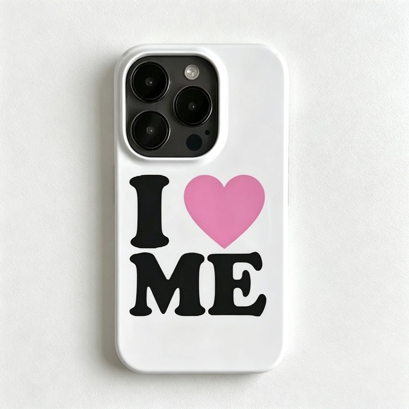 CouldNook iPhone 17 Series White Self Love Phone Case - Message Graphic Cover