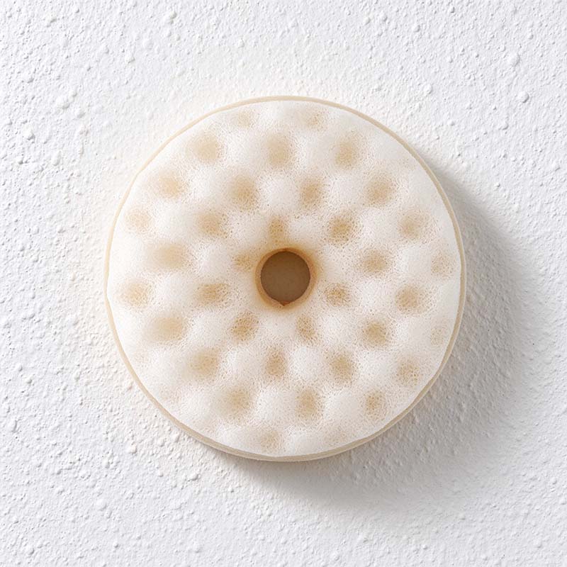 CouldNook Round Dish Sponge - Textured Faces And Separate Suction Holder