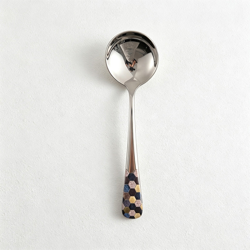 CouldNook Stainless Steel Dessert Spoon - Substantial Rounded Form