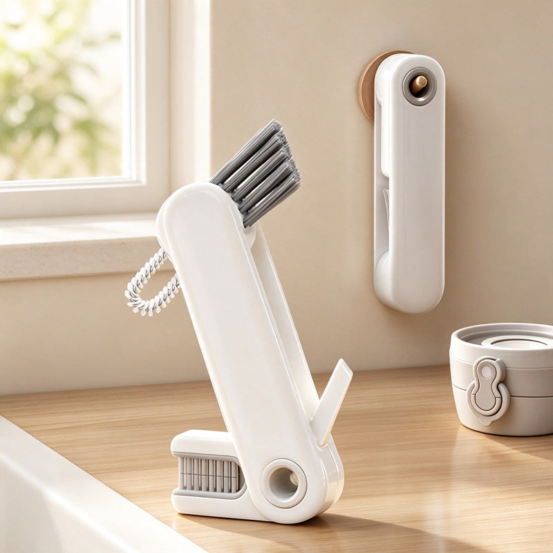 CouldNook Cup Lid Cleaning Brush - Four Folding Tools