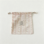 CouldNook Striped Square Drawstring Organizer Bag - Comfortable Daily Organizer