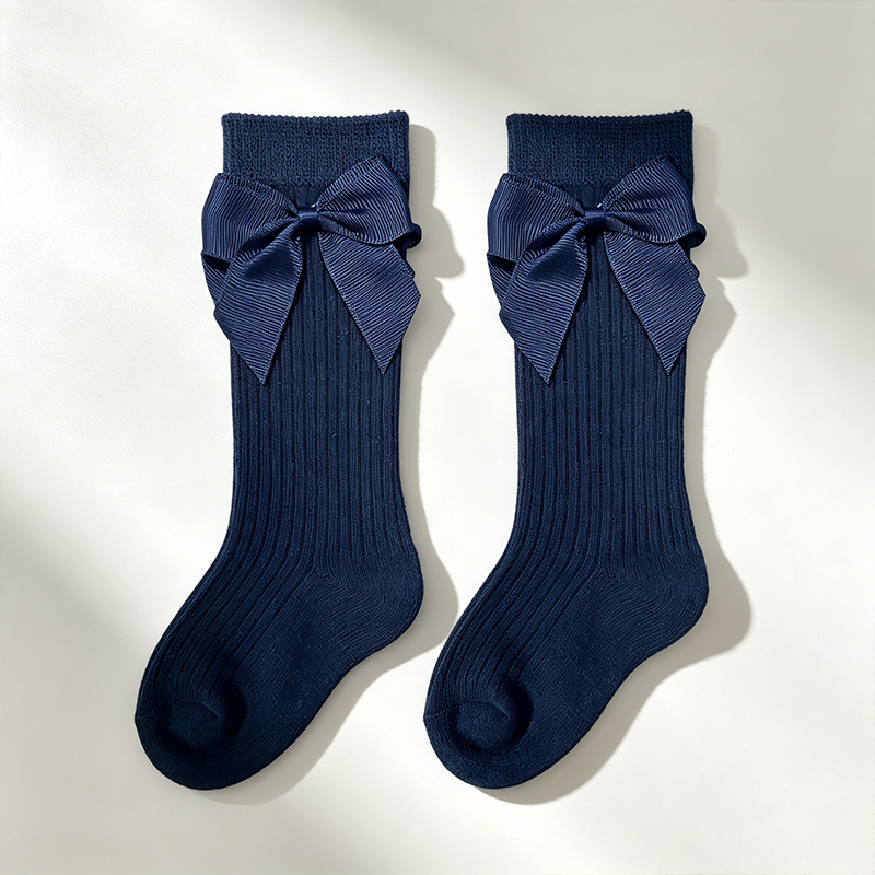 CouldNook Soft Toddler Bow Knee Socks - Everyday Footwear Accent