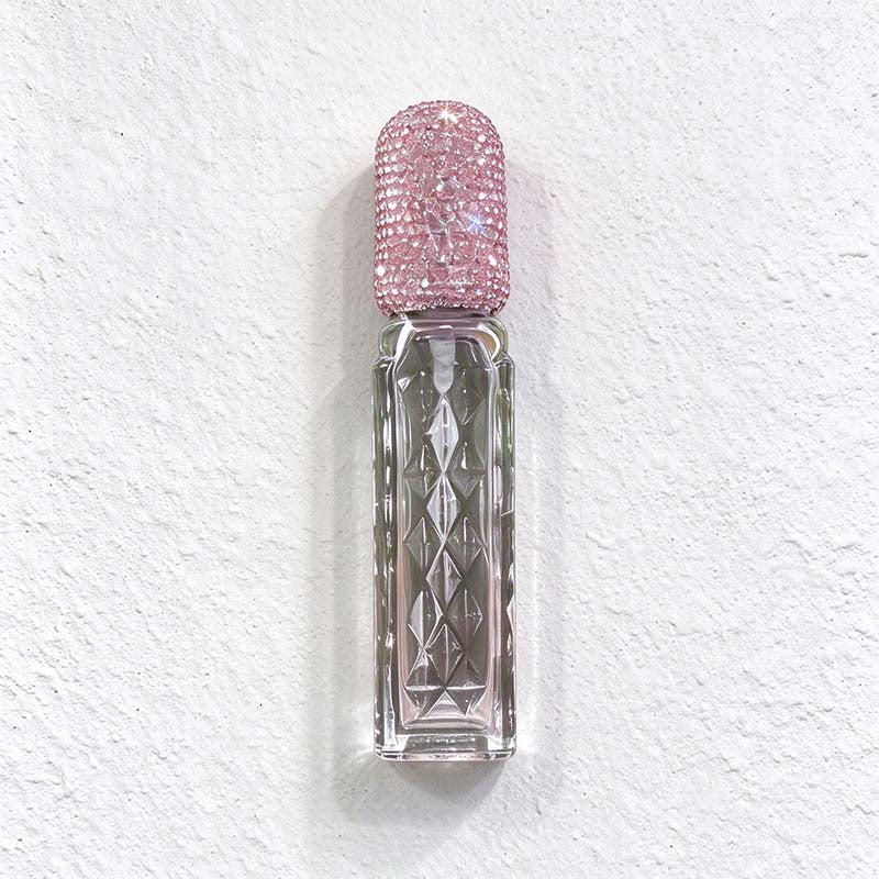CouldNook Glass Perfume Spray Bottle - Geometric Body And Decorative Cap