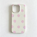 CouldNook iPhone 17 Series Matte Polka Dot Phone Case - Playful Dot Pattern Cover