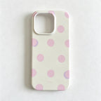 CouldNook iPhone 17 Series Matte Polka Dot Phone Case - Playful Dot Pattern Cover