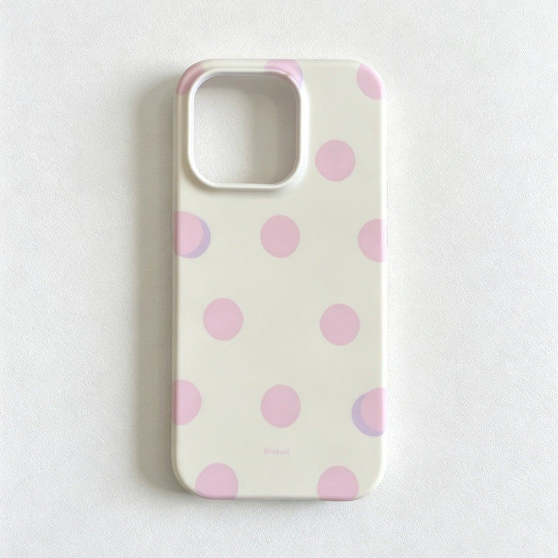 CouldNook iPhone 17 Series Matte Polka Dot Phone Case - Playful Dot Pattern Cover