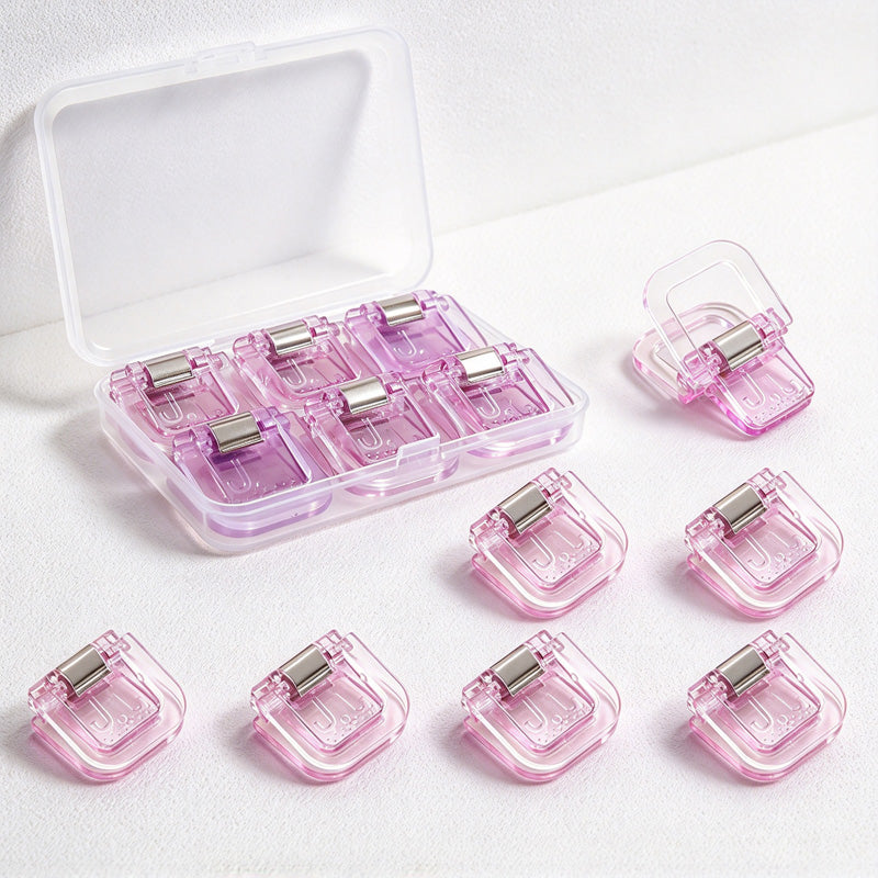 CouldNook Paper Clip Set - Translucent Bodies And Folding Square Handles