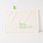 CouldNook Embroidered Coral Fleece Hand Towel - Hanging Loop