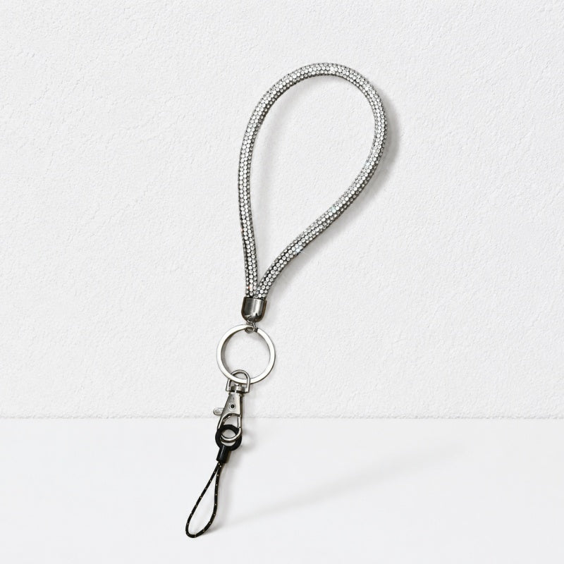 CouldNook Rhinestone Wrist Lanyard Strap - Keyring and Clasp